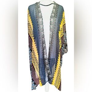 Colorful Patterned Kimono